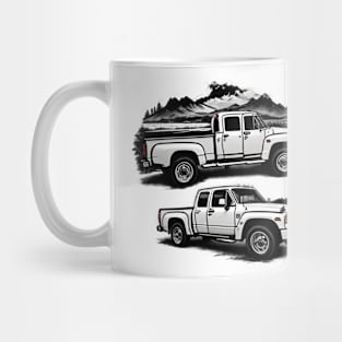 Truck Trucking Road Farmer Agriculture Vintage Since Established Mug